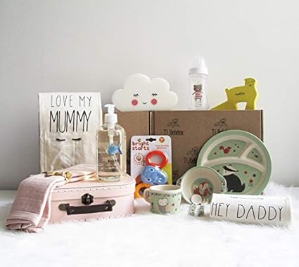 Canastilla bebé niña Happy Baby - Cesta regalo bebé a partir de 6 meses - Incluye