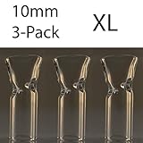 Crucial Crutches, XL King Size (10x30mm) Flat Mouth, Glass Filter Tip's, American Made/Glass (3)