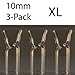 Crucial Crutches, XL King Size (10x30mm) Flat Mouth, Glass Filter Tip's, American Made/Glass (3)