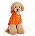 TOPSOSO Fashion Shop Pet Coat Polyester/Cotton Basic Dog Hoodie，Dog Jacket,Dog Fleece for Young Dog and Large Dog,6 Sizes avaiable and 4 Color for Choose (Orange, M (Back 11