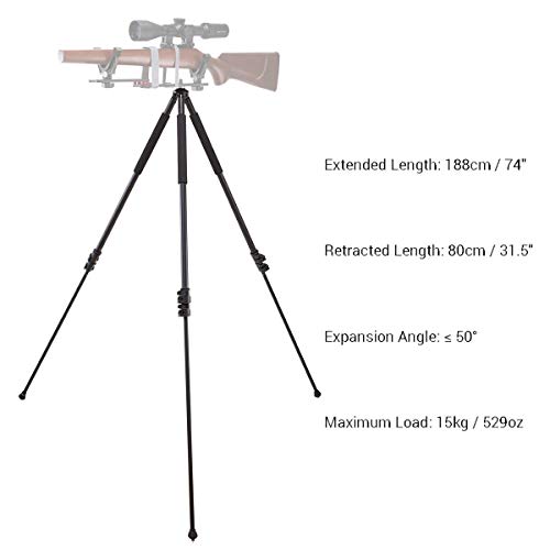 RokStad Shooting Stick Tripods, Bipods and Monopod with Lightweight