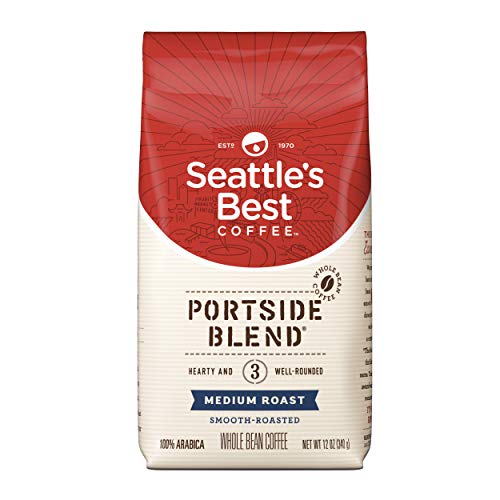 Seattle's Best Coffee Portside Blend (Previously Signature Blend No. 3) Medium Roast Whole Bean Coffee, 12-Ounce Bag