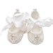 Glamulice Baby Boy Baptism Christening Gown Clothes Long Baptism Blessing Dress (3M / 0-6M, Off-White Shoes + Headband)