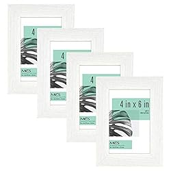 MCS Studio Gallery Frame, White Woodgrain, 4 x 6