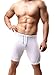 Men's Cool Dry Compression Base Layer Capri Tights Shorts with Drawstring L,White