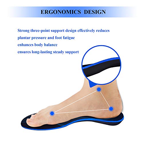 Orthotic Insoles Heel and Foot Arch Support Inserts for Plantar
