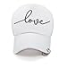Boomboom Baseball Caps, Women Men Unisex Mesh Snapback Hip Hop Flat Hats Baseball Caps (White)