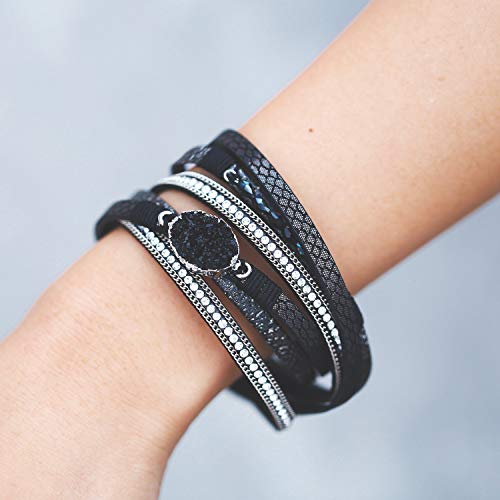 1 17mile+Multi+Layer+Leather+Bracelet+Magnetic