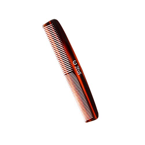 ZEUS Handmade Saw Cut Beard Comb for Men, Great for distributing Beard Oils and Beard Balms, Traditional