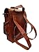 Satchel And Fable Vintage Leather Backpack Laptop Messenger Bag Rucksack for Men Women