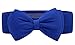 SportsWell Women's Fashionable Bowknot Wide Belt Girls Lady Stretch Cinch Dress Waistband Blue