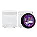 NEW: Slime Containers & Custom Labels | 6 Black & 6 White Lids - Empty, clear 12-pack, 8 Oz. Jars | Air Tight, Individually Wrapped | Perfect Gift for Slime Storage | MADE IN USA | BPA-Free