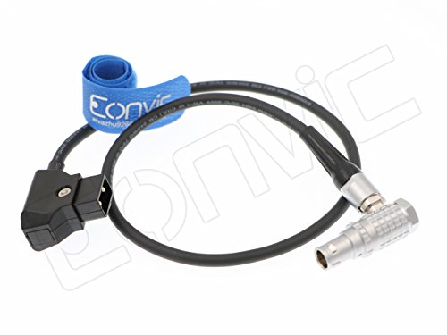 EonvicD-TAP to 0B 2 Pin Male Power Adapter Cable for Teradek Bond ARRI RED Paralinx Preston Transvideo Offhollywood Switronix Panasonic (Right Angle 2Pin)