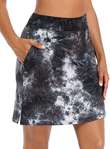 BLEVONH Women Knee Length Tennis Skirts Soft Casual Golf Skorts Inner Shorts BLEVONH Women Knee Length Tennis Skirts Soft Casual Golf Skorts Inner Shorts