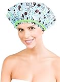Betty Dain Stylish Design Mold Resistant Shower Cap, The Hipster Collection, 