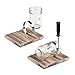 HOMKO Rustic Candle Holder Mason Jar Candle Sconces - Small Mason Jar Planter Set - Pair Mason Jar Organizers (Set of Two)