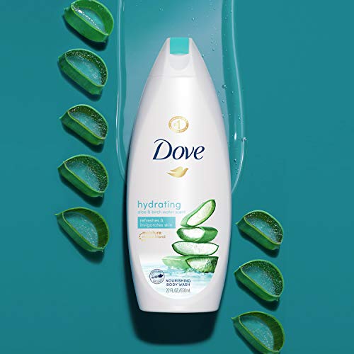 Dove Body Wash 100 Gentle Cleansers, Sulfate Free Hydrating Aloe and Birch Bodywash Gives You