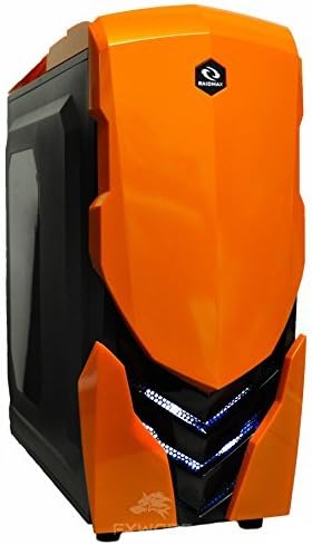 Fxware Ninja Custom Gaming Desktop PC (4.0GHz Quad Core Socket AM4 CPU, 2TB HDD, 8GB RAM, 3 Games, WiFi), Orange