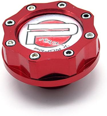 HSL Aluminum Theftproof JDM Oil Cap for TOYOTA,Lexus,NISSAN,Infiniti,HONDA,Acura,MAZDA,MITSUBISHI,SUBARU,Scion-Red
