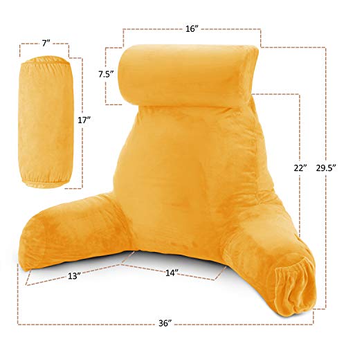 Nestl Reading Pillow Covers, (Cover ONLY) Extra Large Bed Rest Pillow