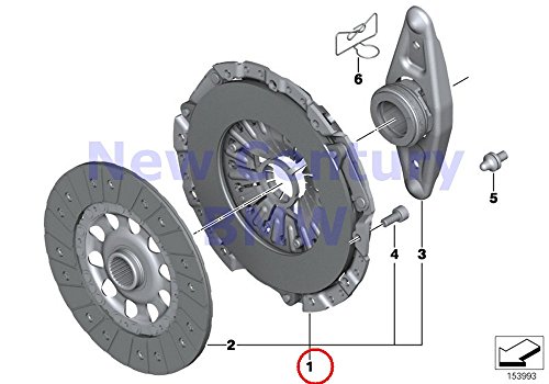 BMW Genuine Clutch Set Clutch Parts D=240MM 535i 135i X1 28iX 135i Z4 35i 335i 335i 335i 335i 335i 335i 535i 535i 535iX 320iX 328d 328iX 335i 335iX 320iX 340i 340iX 428iX 435i 435iX 435i 435i - Thumbnail 2