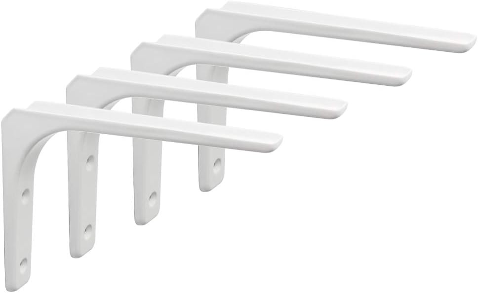 SAYAYO EJR200W-4P Shelf Bracket Corner 200x150mm White 4 Pieces