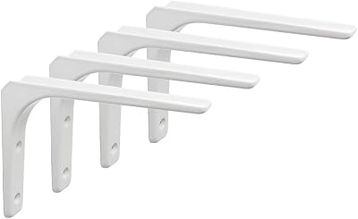 SAYAYO EJR200W-4P Shelf Bracket Corner 200x150mm White 4 Pieces