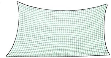 Funnyrunstore Multifunctional Net Large Capacity Cargo Net Strong Heavy Duty Netting Scramble Car Trailer Skip Truck Van Adventure Firm Net(Green & black)
