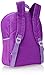 Disney Frozen Anna & Elsa Big Girls' Backpack Purple with Amber Trim, Purple, One Size