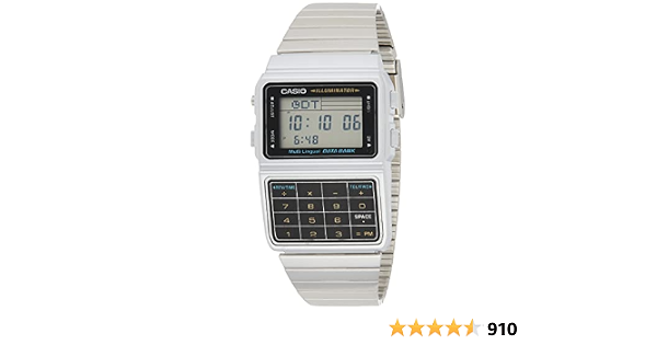 Casio Men's Silver Tone 25 Memory Calculator Databank Watch : Casio: Amazon.com.au:  Clothing, Shoes \u0026 Accessories