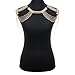 DOTASI Women's Sexy Halter Backless Tank Top Bra Body Chain Necklace Tassels Party (Gold04)