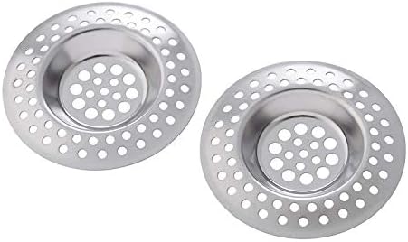 Juliyeh 70mm Stainless Steel Kitchen Sink Strainer Plug for Bathroom and Kitchen Shower, Sink Screen