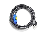 ChromaLeaf Neutrik powerCON A to Edison Power Cable 14/3 | 10 Feet | 10 Ft. 10' | Made in USA