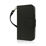 MPERO FLEX FLIP Wallet Case for Samsung Galaxy S4 Active / GS4 Active I9295 I537 - Black