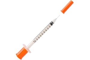 100 Pack 1ml Lab Measuring Tool with 31G 5/16 Inch(8mm), Individually Sealed Wrapped