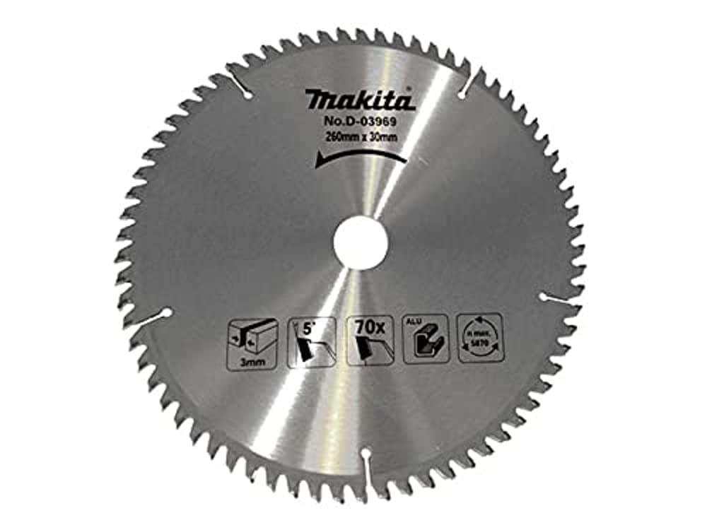 Makita D-03969 260 x 70T x 30 mm TCT Saw Blade - Multi-Colour