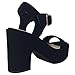 BAMBOO® Women's Chunky Heel Platform Sandal with Quarter Strap
