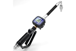 N\P Air Operated Oil Control Valve Digital Meter Pneumatic Fuel Dispensing Nozzle Heavy Duty Oil Transfer Gun Controller 1/2BSP 70Bar 50GPM