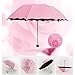 Geartist UM02 Folding Umbrella Magical Bloom Flower in Rain Water Fashion Exquisite Windproof Sunshade for Women Girl Outdoor Sports Camping Walk Travel Parasol UV Protection (Purple)