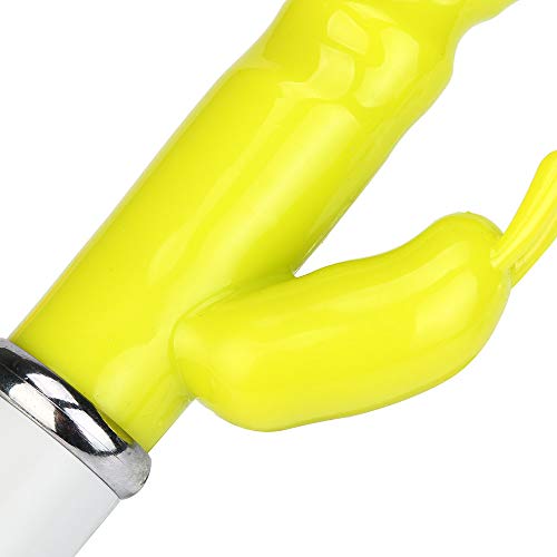CCTAV vibrator Adult Toy Thrusting Rabbit Dildo G-spot Multispeed Massager vibrator for women (20.5cm, Yellow)