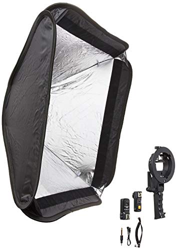 Fotodiox Pro 32x32in (80x80cm) Foldable Softbox with Flash Bracket for Speedlights and Bowen Mount Strobes