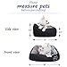 Pet Paw Pet Bed for Cats and Small Dogs High Quality/Fade resistance- Improved Sleep -Machine Washable- Waterproof Bottom- Black