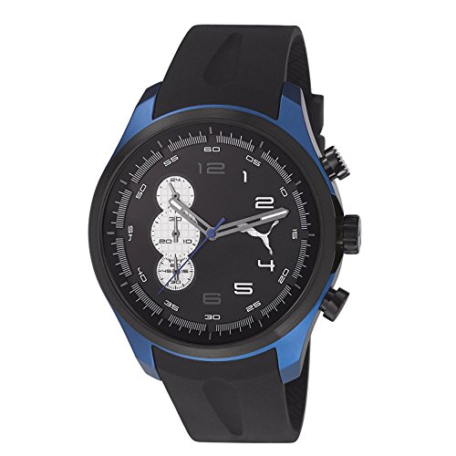 Puma PU103131003 Velocity Chronograph Stainless Steel Sport Rubber Strap Watch