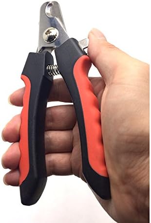Niubow Professional Dog Nail Clipper with Safety Guard, Pet Toenail Trimmer with Study Non-Slip Handle for Small Medium Large Dog & Cat, Quality Sharp Stainless Steel Blades