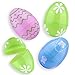 Valery Madelyn 24ct 3.15 inch Joyful Toy Easter Eggs Fillers Hunt Assorted Color for Kids and Party Decoration