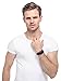 Jstyle Braided Leather Bracelet for Men Bangle Wrap Stainless Steel Magnetic-Clasp 8.5 Inch Black