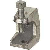 Newhouse Electric 1/4 in. Strut Channel Beam Clamp (Top Clamp) - Silver Electro-galvanized