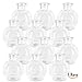 Glassnow, Clear C6545-N Ball Glass Bottle No Cork, 3.4oz, 12 Pieces