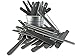 12-Pack Professional Nail Files: Double-Sided 100/180 Grit Emery Boards for Natural, Acrylic, Poly, and Gel Nails - Washable Black Manicure Tools Set by JPACO