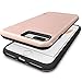 CoverON [SecureCard Series] Fit iPhone 8 Plus Case with Card Holder, iPhone 7 Plus Case, Protective Hybrid Cover with Card Slot and Kickstand Case for Apple iPhone 8 Plus/iPhone 7 Plus - Rose Gold